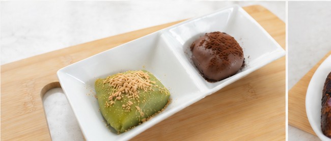 抹茶とチョコを、和菓子のように